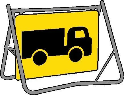 Swing Stand & Sign - Truck Symbol - 900 x 600mm Industroquip