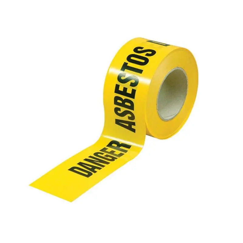 Danger Asbestos Barrier Tape - 100M x 75mm