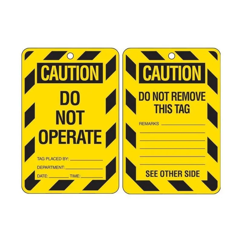 Lockout Tags - Caution Do Not Operate Industro