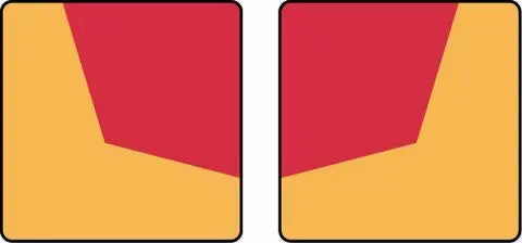 Rear Marker Plates S/A Class 1 Signs - No text