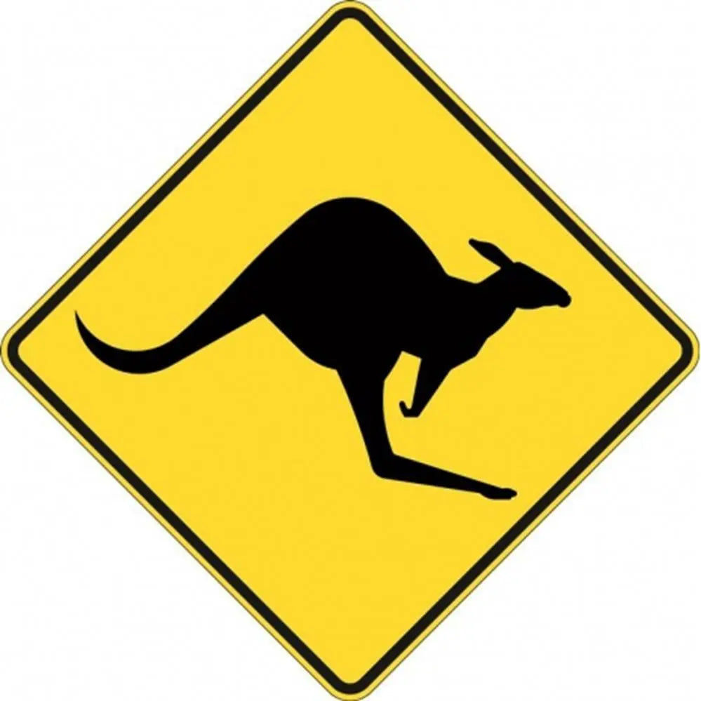 W5-29A Kangaroo's- Class 1 Reflective - 600mm x 600mm Industroquip