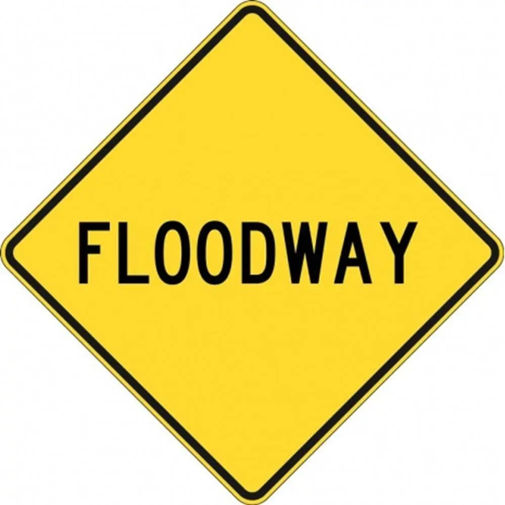 W5-7A Floodway- Class 1 Reflective - 600mm x 600mm Industroquip