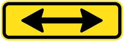 W8-23 Crossing Arrows Road Sign Industro