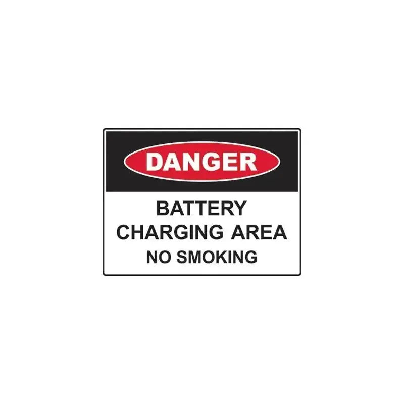 Danger Battery Charging Area Safety Sign Industroquip