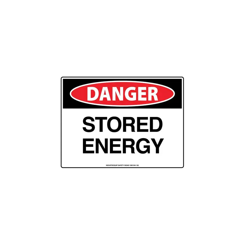 Danger Sign - Stored Energy