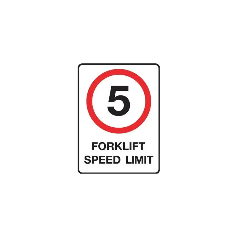 Forklift 5km Speed Sign