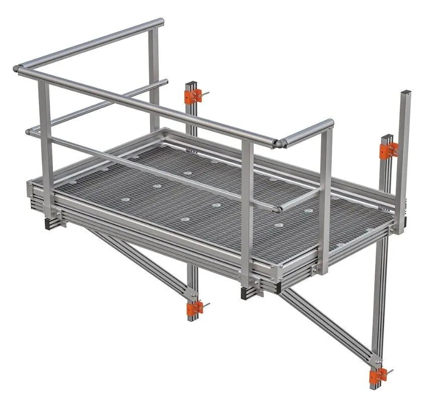 Kattsafe™ Aluminium Landing Platform Midway Landing Platform - 1200 (W) x 2000mm (L) Industro