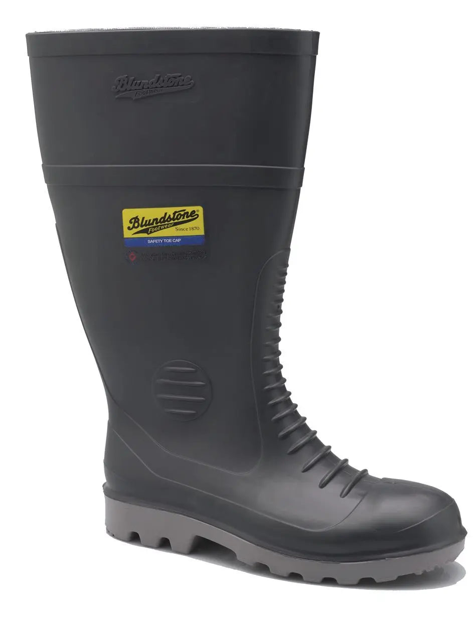 Blundstone® Steel Safety Cap Gumboots - Grey PVC / Nitrile Blundstone