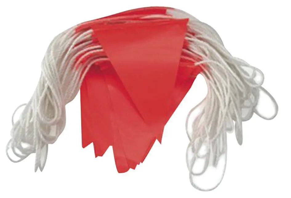 Orange Safety Bunting Flags - 30mtr Roll