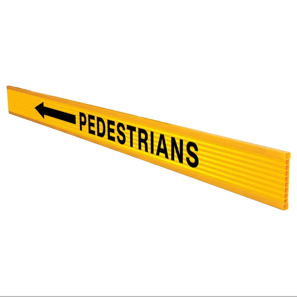 Pedestrians (Left Arrow) Plastic Barrier Board Industroquip