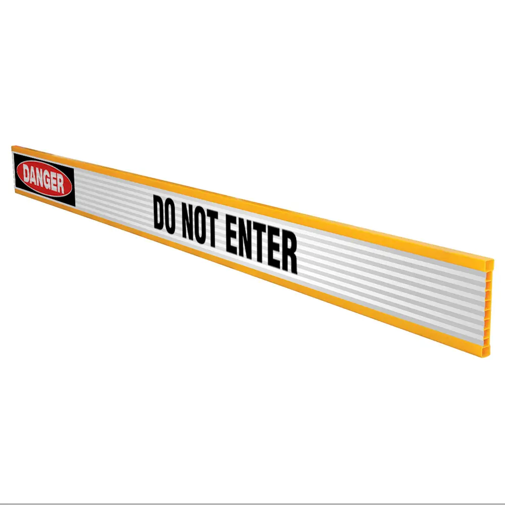 Danger Do Not Enter Plastic Reflective Barrier Boards Industroquip