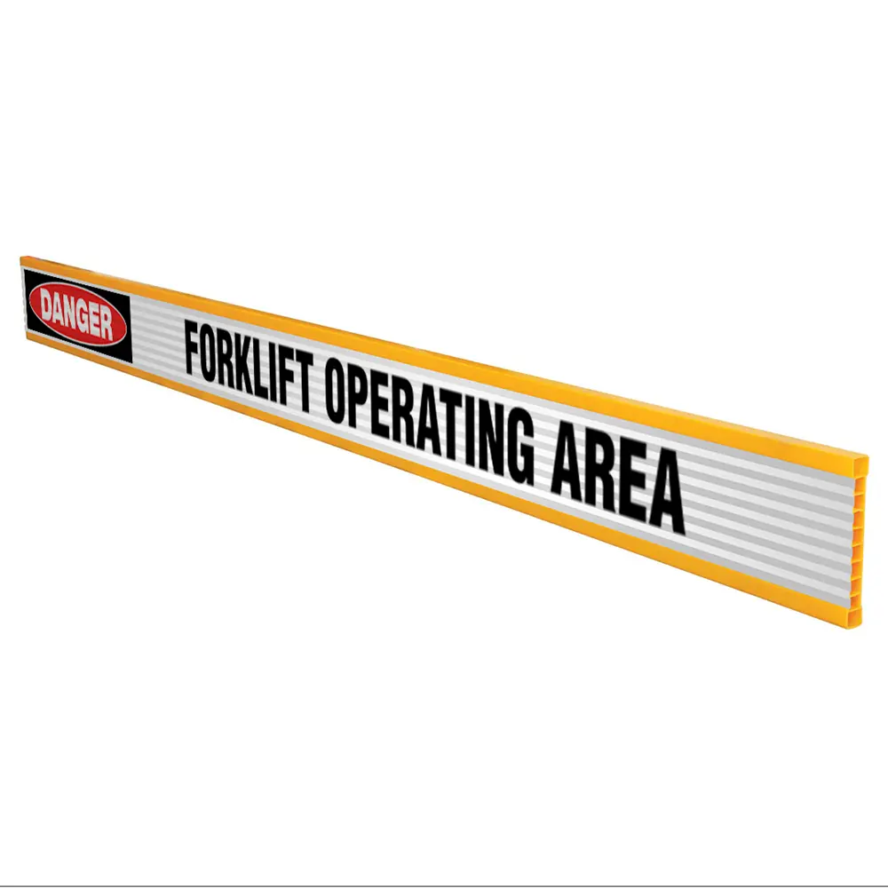 Danger Forklift Operating Area Barrier Board Industroquip