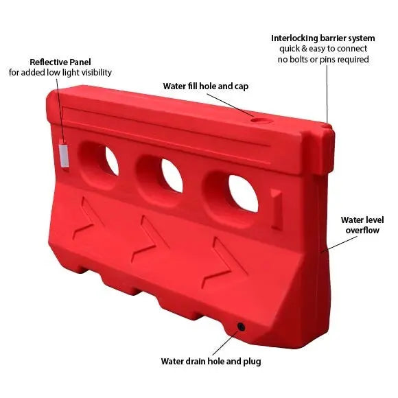 Economy Water Fillable Road Safety Barriers Industroquip