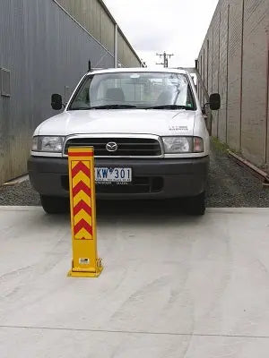 Fold Down Steel Car Park Bollard Barrier