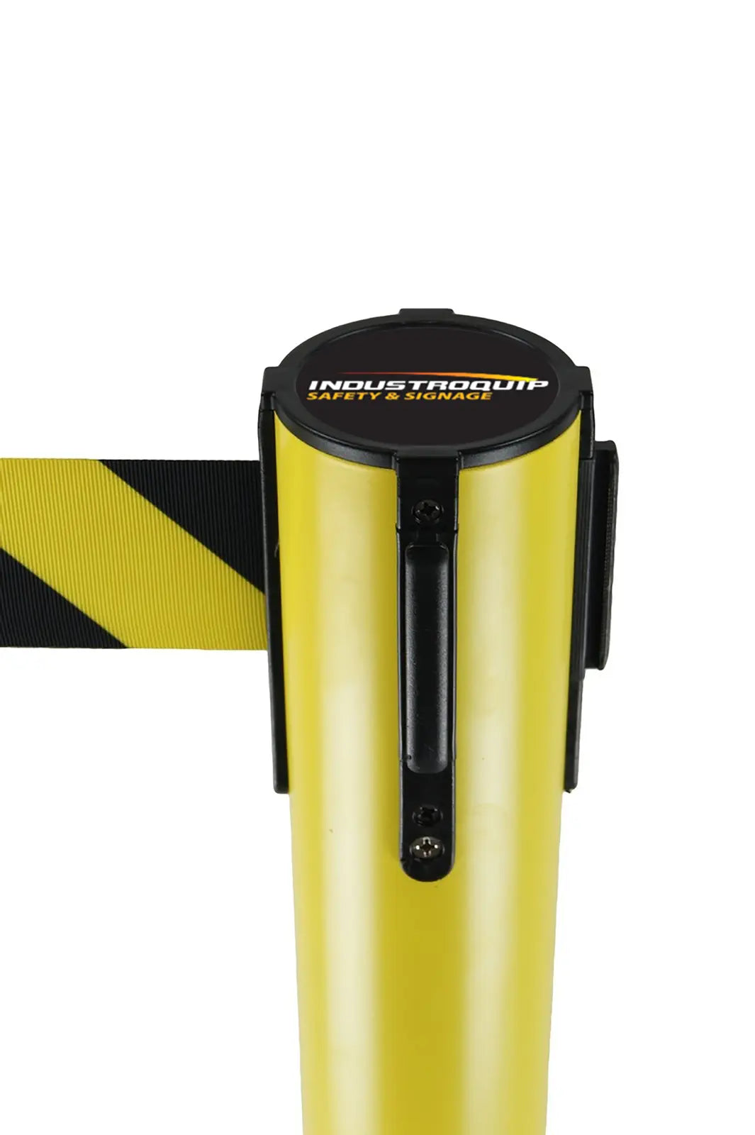 Black/ Yellow Retractable Belt Safety Barrier Industroquip