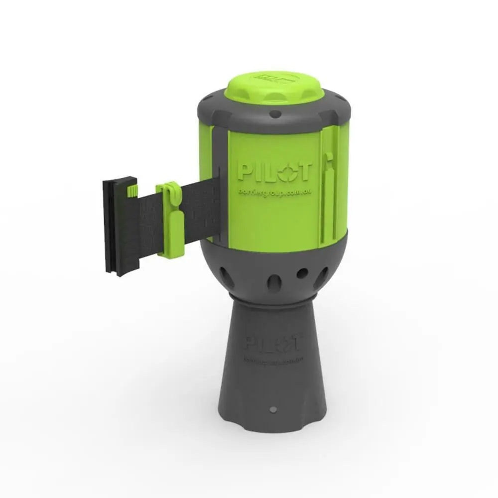 Pilot 10 Metre Belt Barrier - Black Pilot