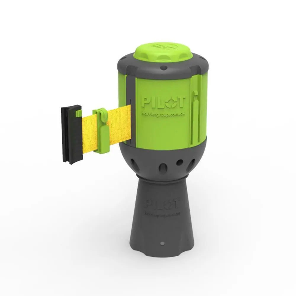 Pilot 10 Metre Belt Barrier - Yellow Pilot