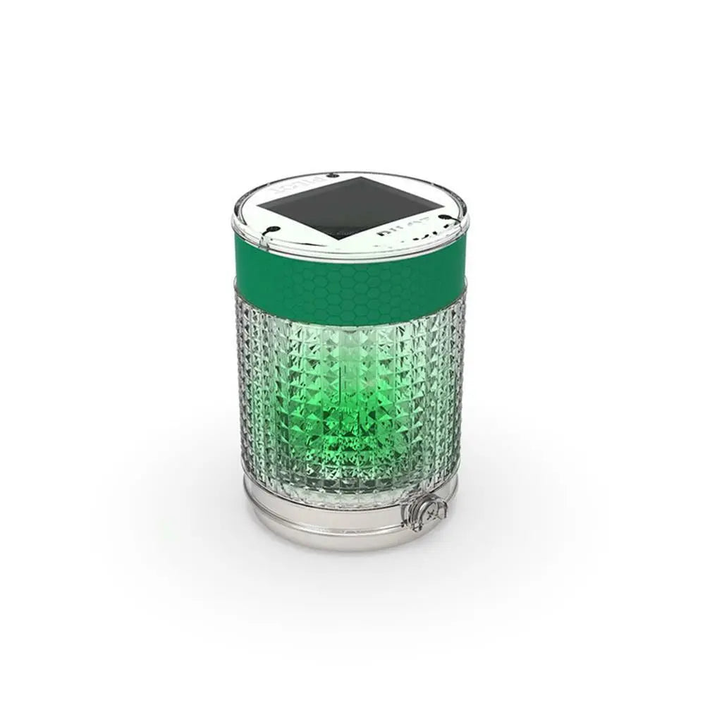 Green Solar Powered Light for Pilot Belt Barrier Pilot
