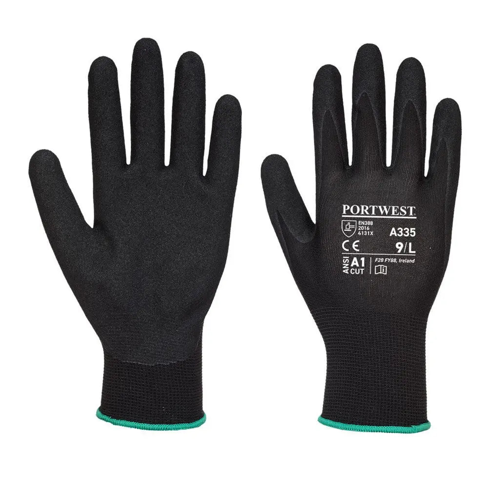 Black Sandy Nitrile Safety Glove