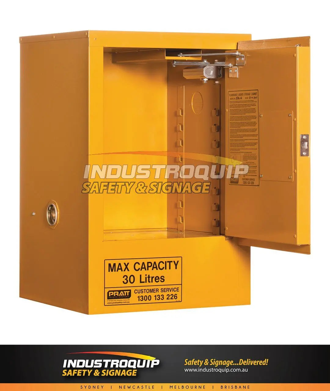 Flammable Liquid Cabinet 30 Litre Pratt Safety