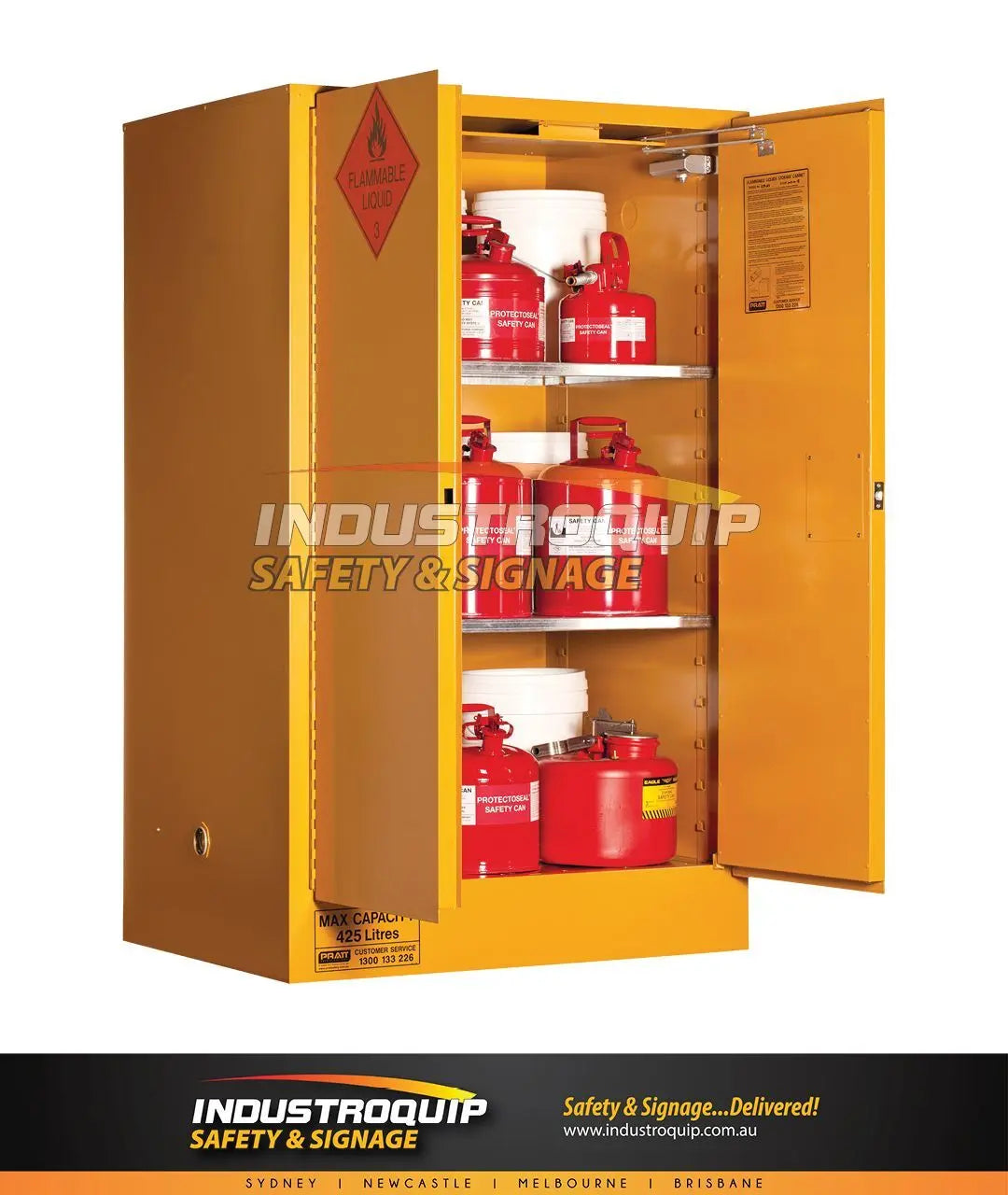Flammable Liquid Cabinet 425 Litre Pratt Safety