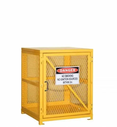 Forklift Flammable Gas Storage Cage (Stores up to 4 Forklift Gas Cylinders) Supplied as flat pack and Ready to Assemble (4 Forklift Cylinders) Pratt Safety