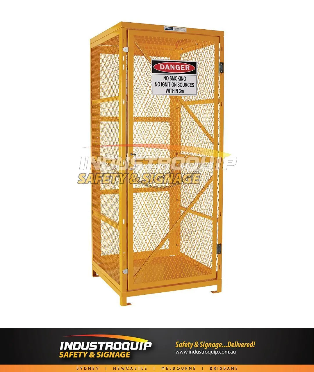 Gas Cylinder Storage Cage (Stores up to 9 x G-Sized Cylinders) - Flat Pack and Ready to Assemble Pratt Safety
