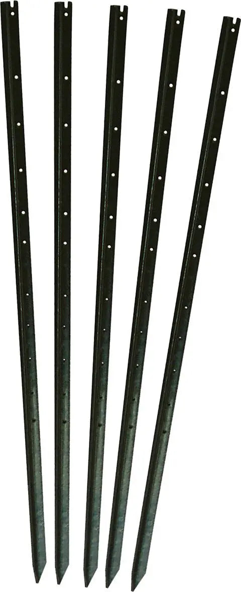 Star Post Pickets - Black Dipped Steel - 1650mm Long - Pack of 10 Industro