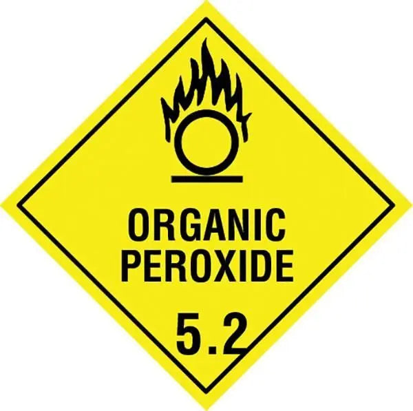 Organic Peroxide 5.2 Dangerous Goods Sign - 250 x 250mm Industroquip