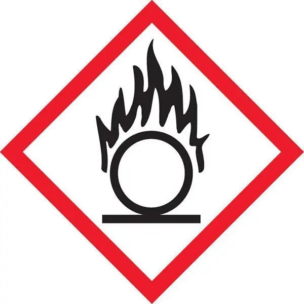 GHS Oxidising Dangerous Goods Sign - 250 x 250mm Industroquip