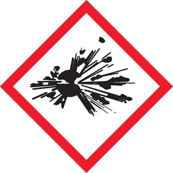 GHS Explosive Dangerous Goods Sign - 250 x 250mm Industroquip