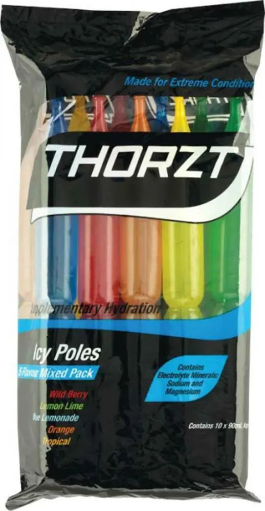THORZT® Icy Pole Shots - Hydration Ice Block Sticks - Mixed Flavour Pack (Pack of 10) Thorzt