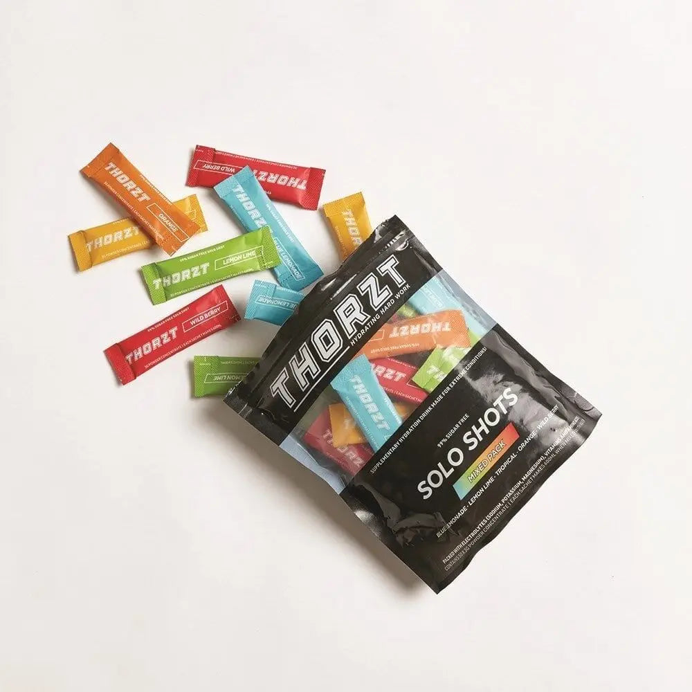 THORZT® Sugar Free Solo Shots Mixed Flavours - 50 x 3gm Sachets Thorzt