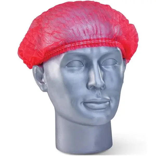 Red Crimp Caps - Hair Net (Pack of 100) Industro