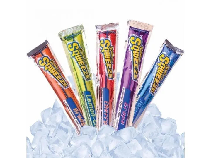 Sqwincher® Hydration Sqweeze Ice Pops - Mixed Flavours (Pack 10) Squincher