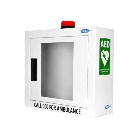 CardiACT™ AED Defibrillator Wall Cabinet Cases With Audible Alert Alarm & Flashing Strobe Light CardiACT™