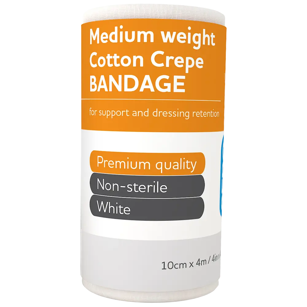 AEROCREPE Medium Cotton Crepe Bandage 10cm x 4M Industro