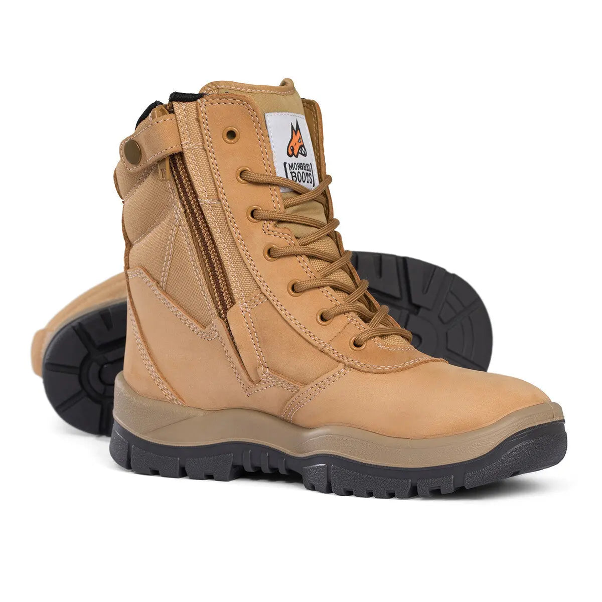 Mongrel™ High Leg Wheat Zipsider Industro