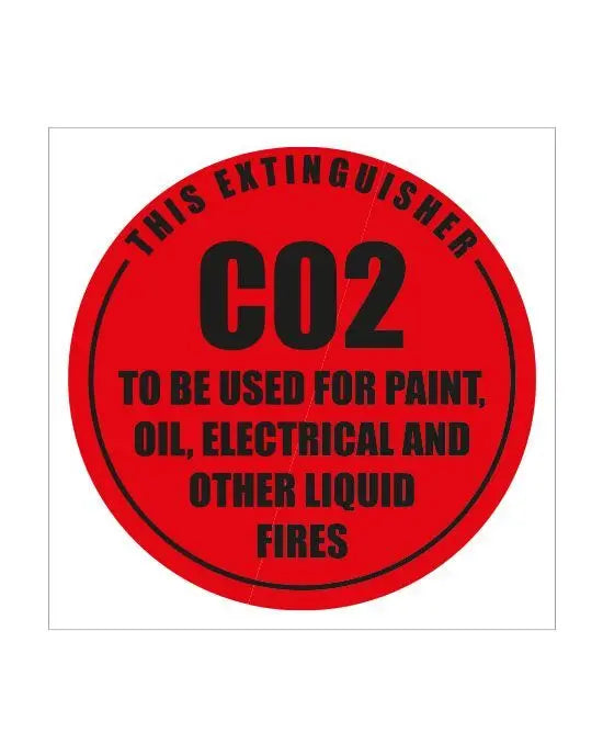 Fire Extinguisher Signs - Co2 - Plastic Industro