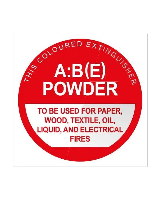 Fire Extinguisher Signs - Powder ABE - Plastic