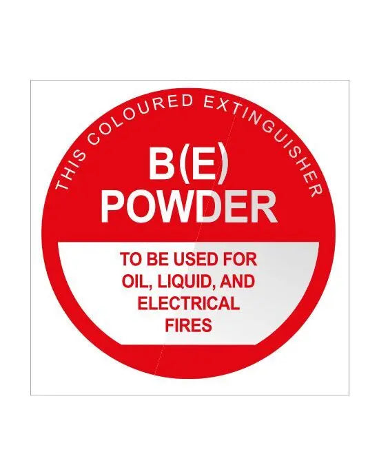 Fire Extinguisher Signs - Powder BE - Plastic Industro