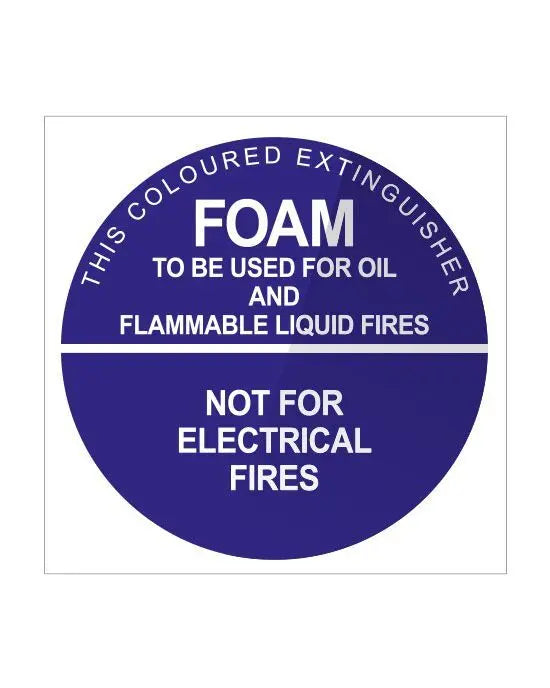 Fire Extinguisher Signs - Foam - Plastic Industro