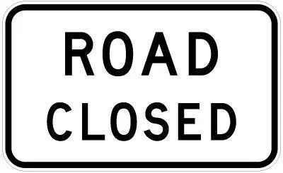 G9-20 Road Closed Sign Industro