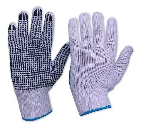 Knitted Poly/Cotton Gloves with Pvc dots Prochoice