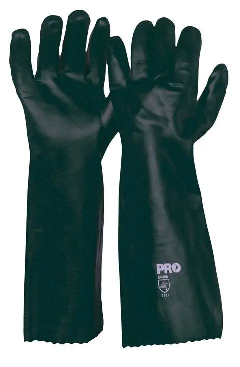 Green PVC Gloves - 45cm Industro