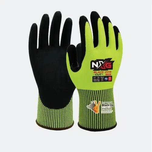 NXG Black Dog Cut D Gloves Industro