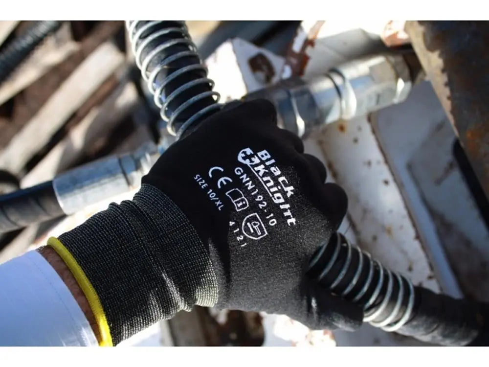 Black Sandy Nitrile Safety Glove