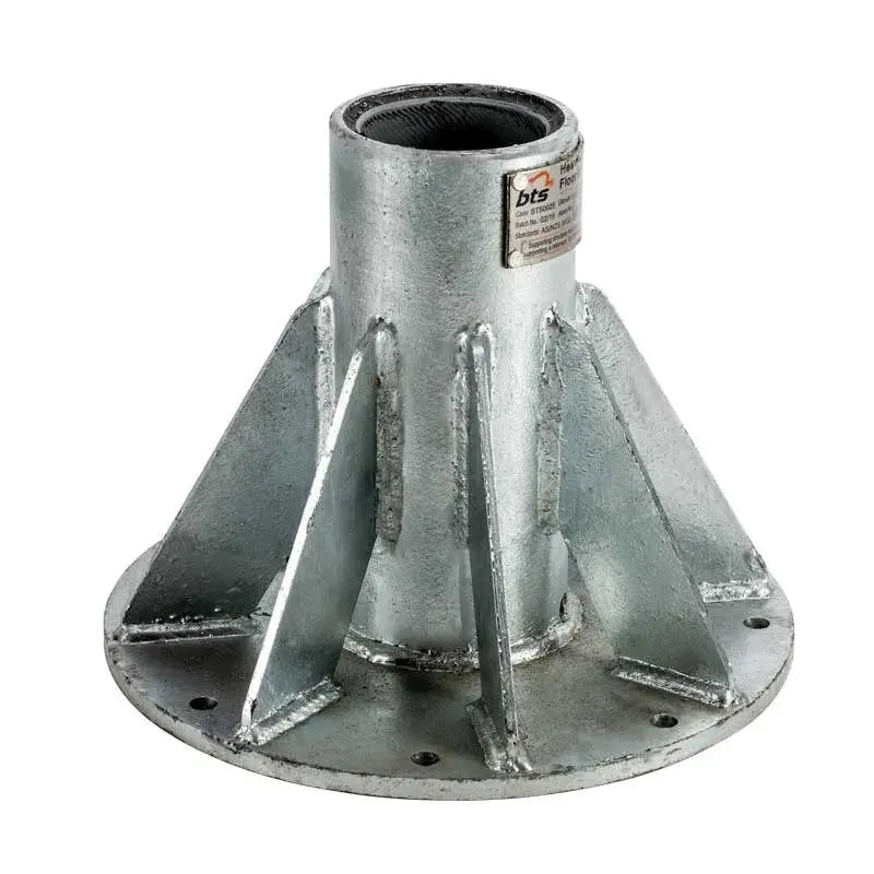 BTS® Permanent Davit Base Plate - Floor Mount - Galvanised BTS Tech