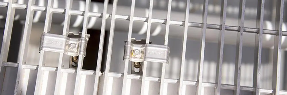 Webforge™ Grating Clips Set C/W M8 x 65mm Galvanised Bolt Clip Set A-F MS GalvTop BTM Industro