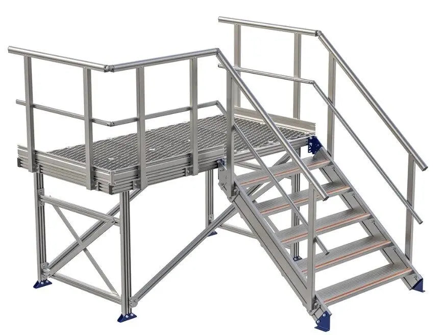 Kombi™ Modular Aluminium Access Platform with Stairs Kombi